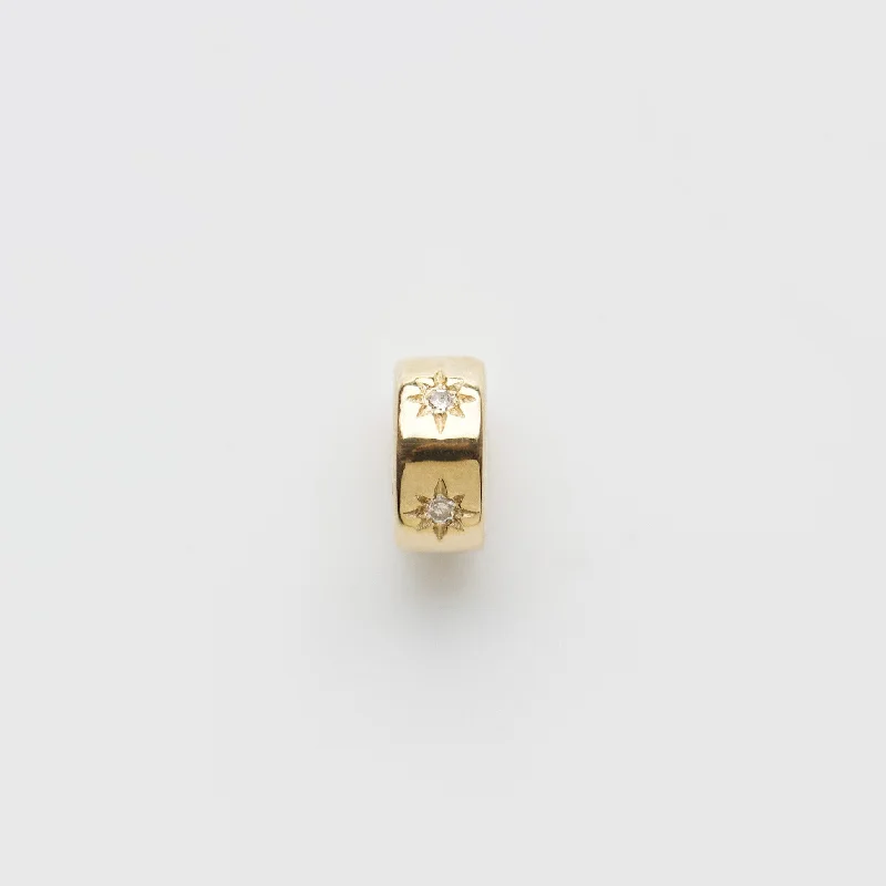 real diamond eternity band Diamond Star Set Stacker Charm
