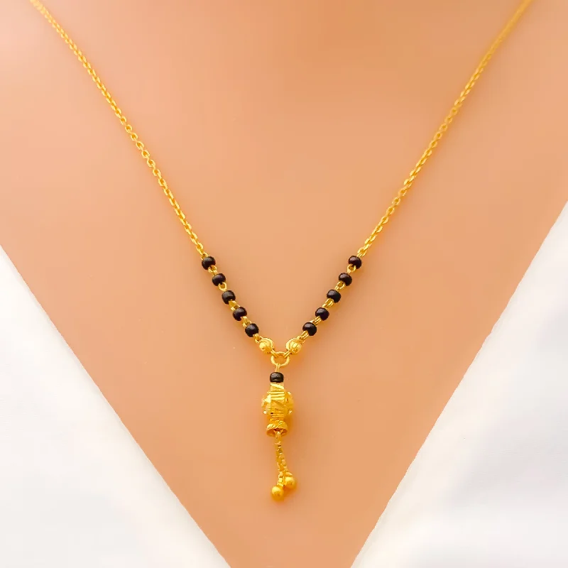 elegant pearl bridal set Effortless Lightweight 22k Gold Dynamic Mangal Sutra