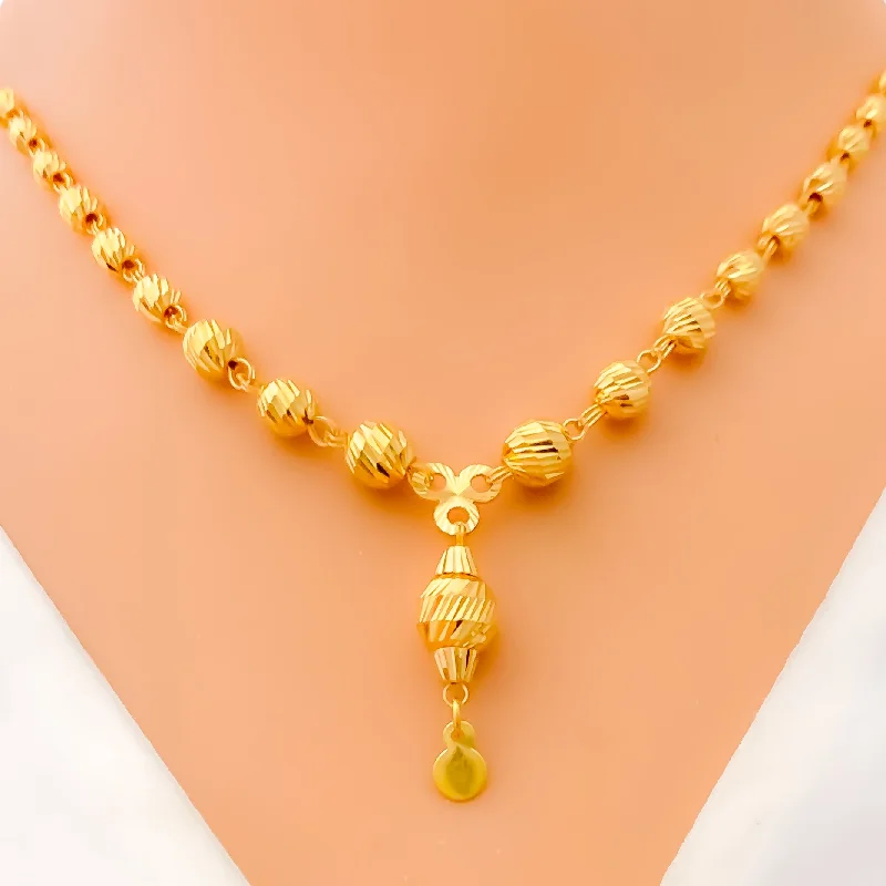 vintage crystal chandelier earrings Elegant Charming 21k Gold Necklace