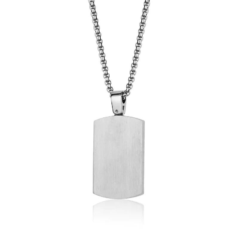 celestial sunburst ring gold MENS STAINLESS STEEL DOGTAG NECKLACE