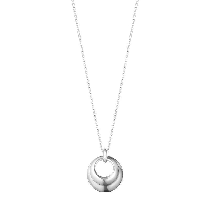 Curve pendant Silver Necklace