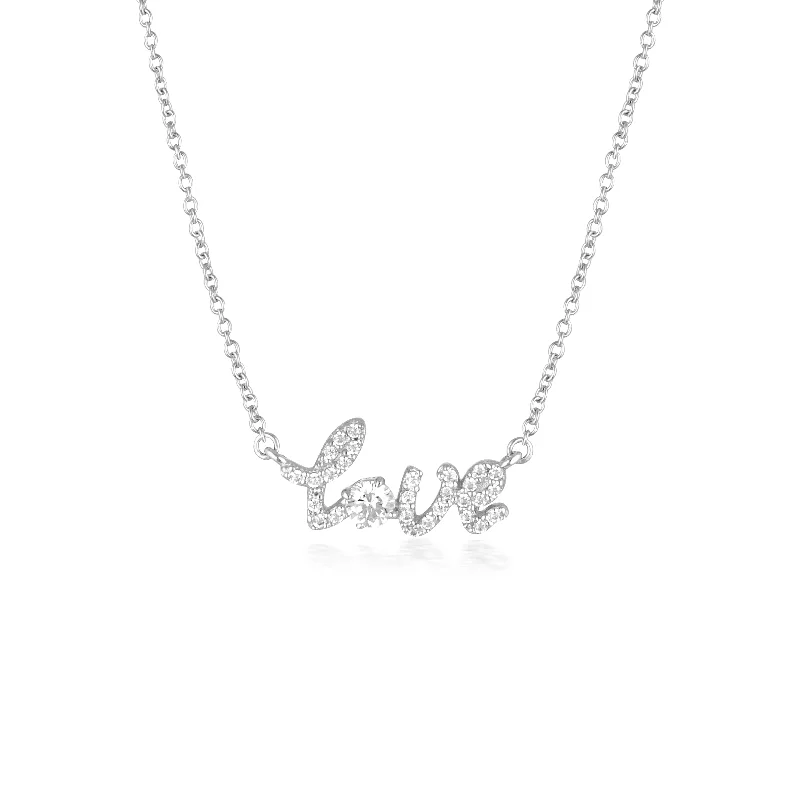 classic diamond solitaire earrings Georgini Noel Nights Sterling Silver Love Chain