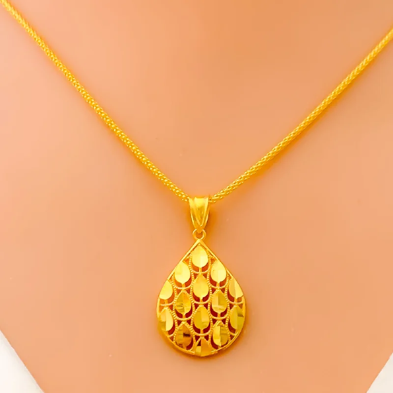 personalized couple rings Glimmering Sophisticated 22k Gold Drop Necklace