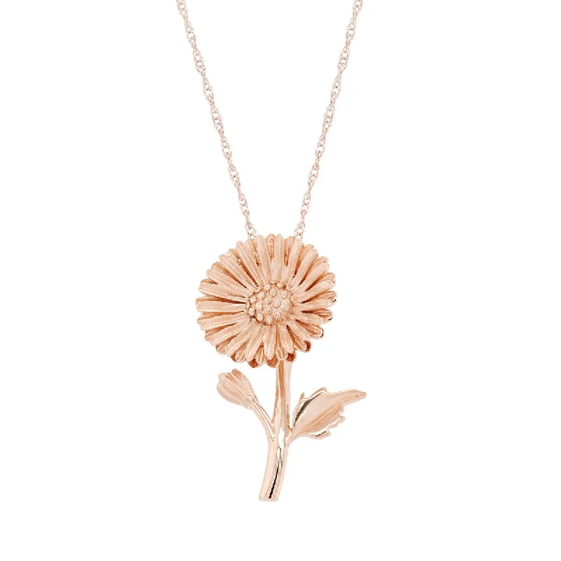 ASTER FLOWER PENDANT NECKLACE