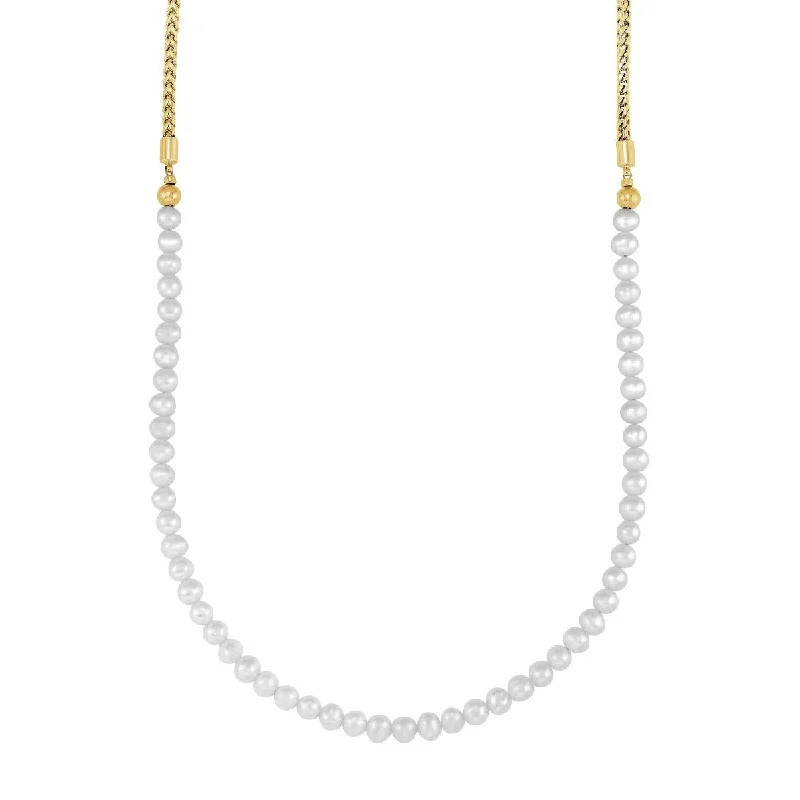 white gold diamond cluster ring GOLD PLATED STEEL FRESHWATER PEARL NECKLACE