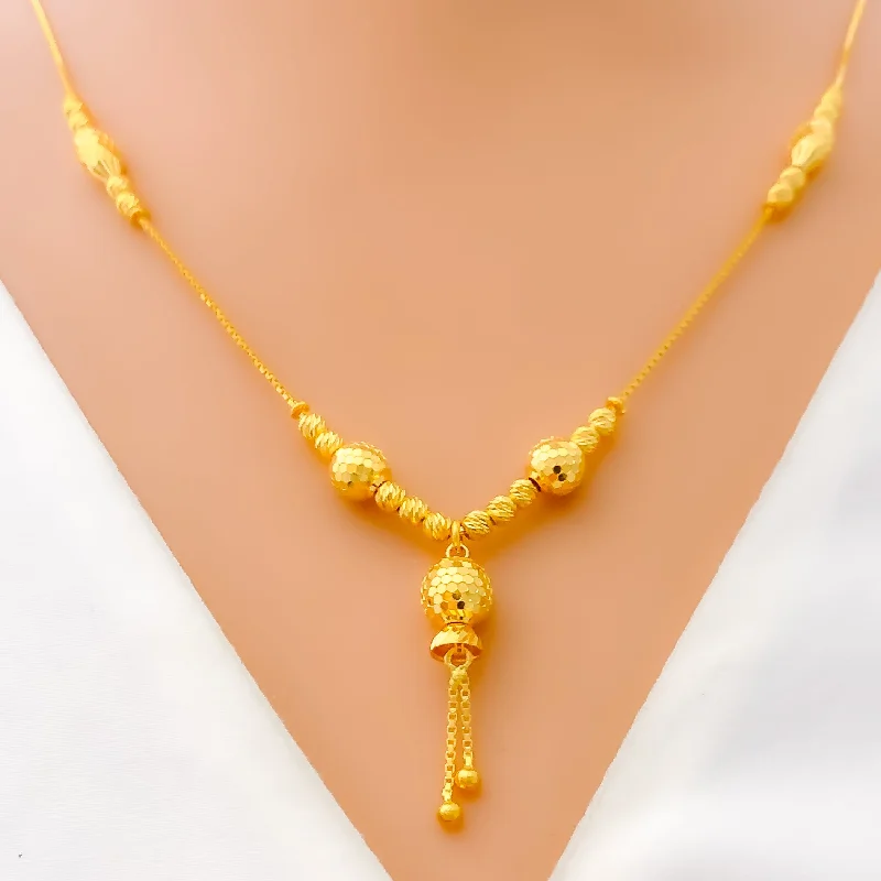 moonstone engagement ring boho Jazzy Dangling 22k Gold Necklace