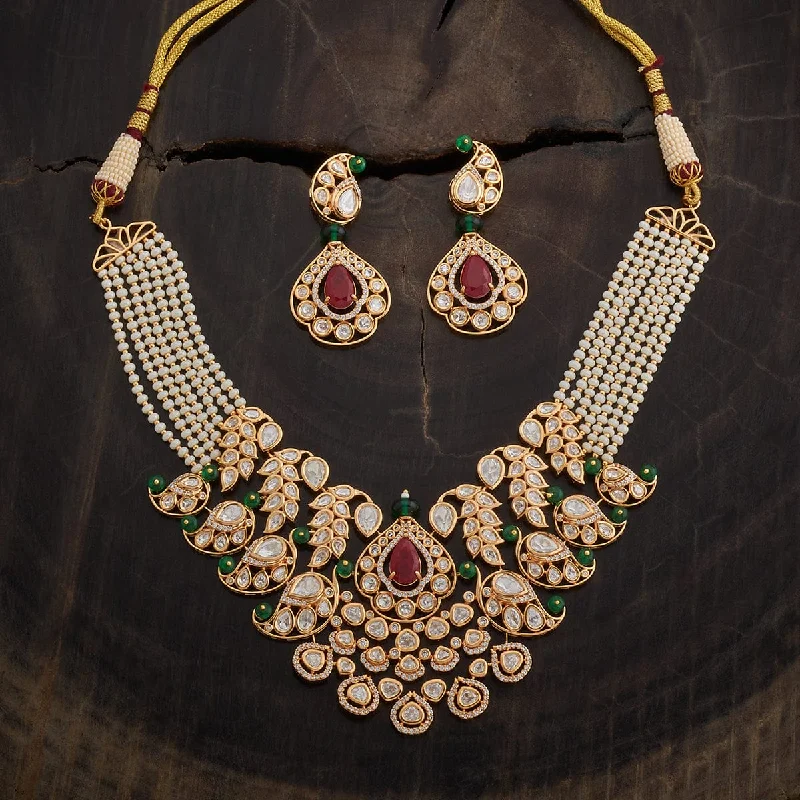 custom star sign necklace Kundan Necklace 164012