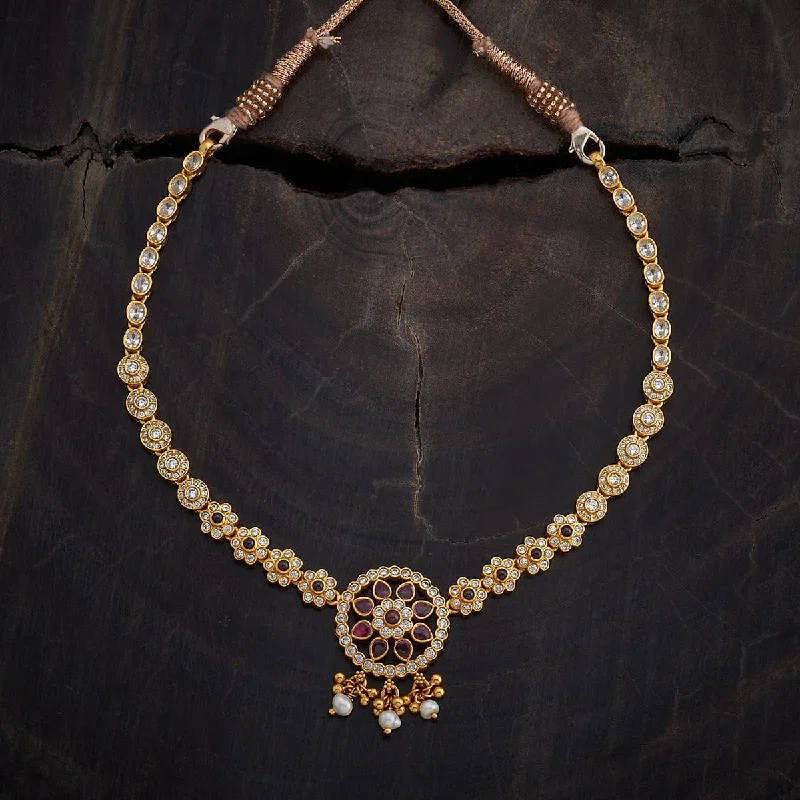 boho gold leaf ring Silver Temple Necklace 168246