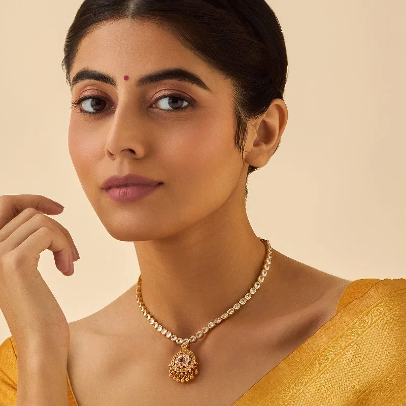 classic gold cuff bracelet Silver Temple Necklace 169956