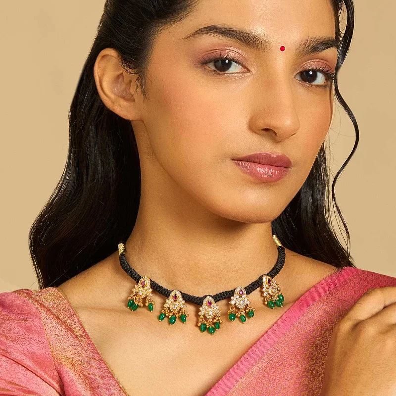 elegant drop earrings wedding Silver Temple Necklace 172599