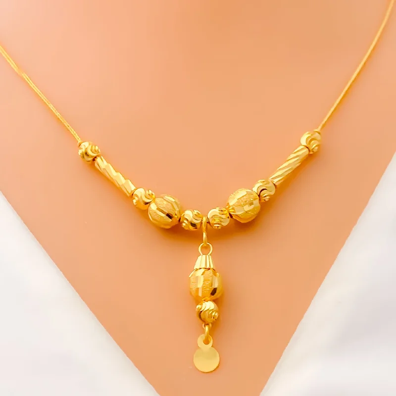 bold chunky cocktail ring Sophisticated Sparkling 21k Gold Necklace
