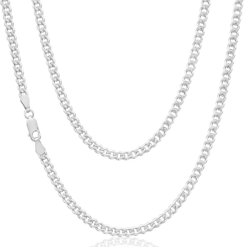 vintage rose-cut diamond ring Sterling Silver 100 Gauge Diamond Cut 50cm Curb Chain