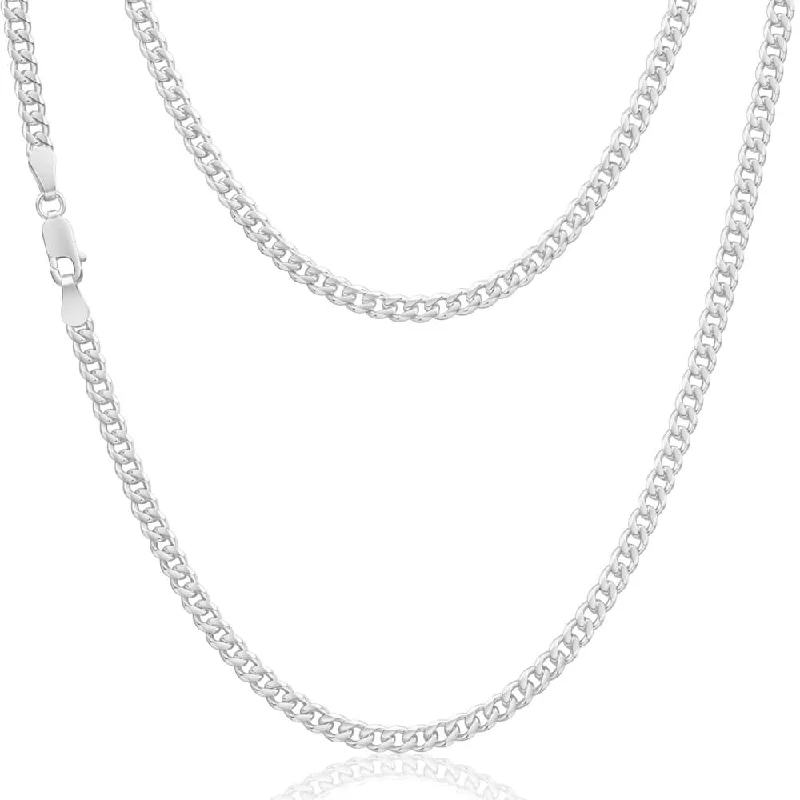 statement gemstone necklace handmade Sterling Silver 100 Gauge Diamond Cut 55cm Curb Chain statement gemstone necklace handmade Sterling Silver 100 Gauge Diamond Cut 55cm Curb Chain