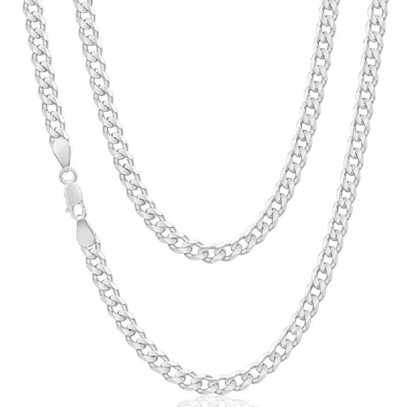 pearl and gold chain earrings Sterling Silver 150 Gauge Diamond Curb 60cm Curb Chain pearl and gold chain earrings Sterling Silver 150 Gauge Diamond Curb 60cm Curb Chain