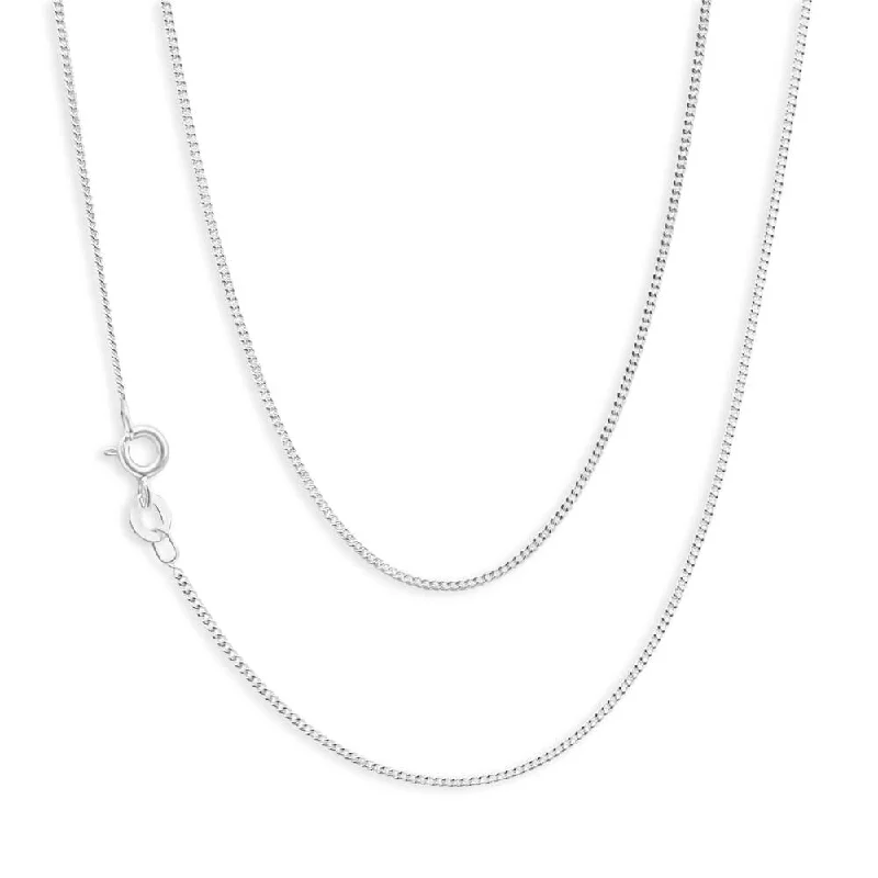 delicate marquise diamond band Sterling Silver 30 Gauge Diamond Cut 50cm Chain