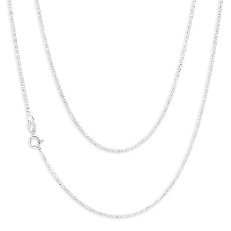 sterling silver arrow ring Sterling Silver 40 Gauge Diamond Cut 55cm Curb Chain