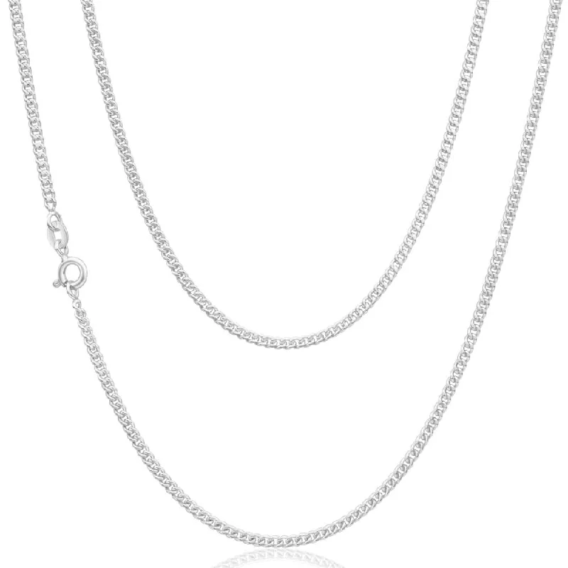 petite diamond promise ring Sterling Silver 60 Gauge Curb Dicut 70cm Chain
