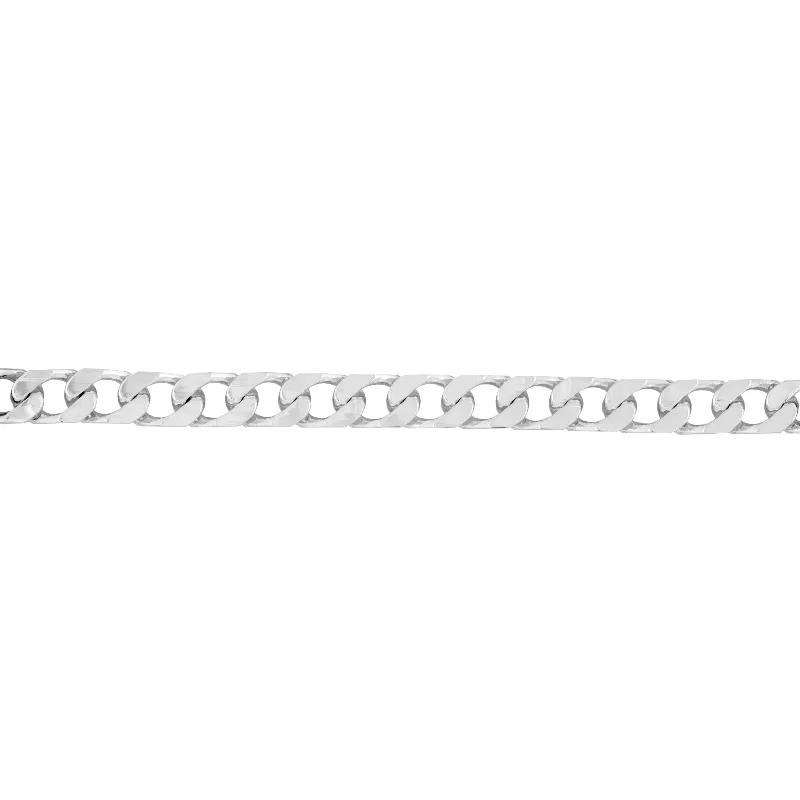 minimalist stacking rings set Sterling Silver 60cm Curb 400 Gauge Chain