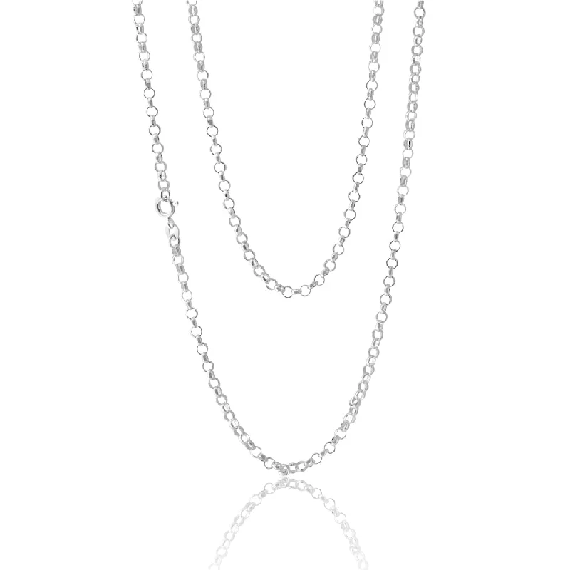 handmade copper wire ring Sterling Silver 70 Gauge 60cm Belcher Chain