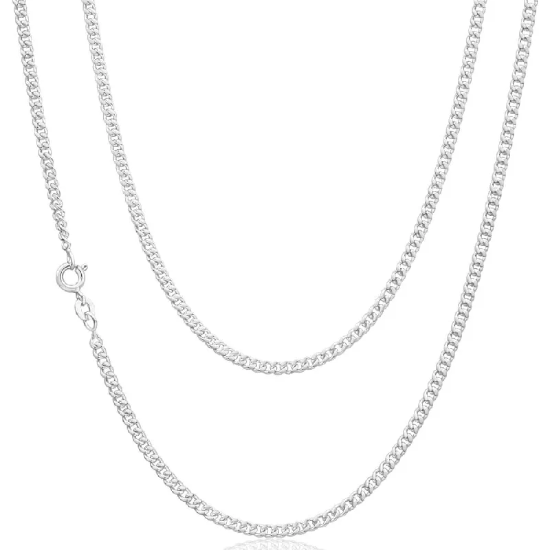 minimalist birthstone bangle Sterling Silver 80 Gauge Diamond Cut 55cm Curb Chain