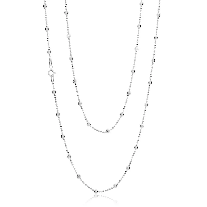 unique silver branch ring Sterling Silver 80cm Ball Chain