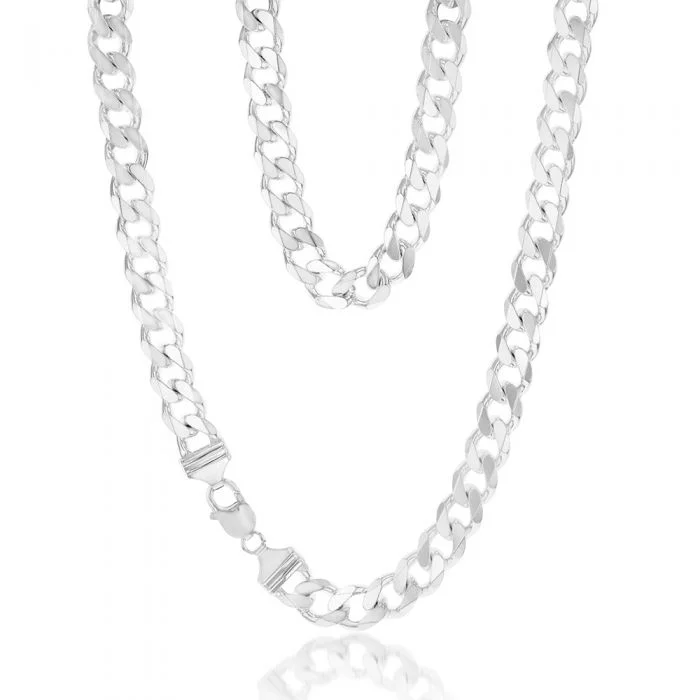 dainty feather charm necklace Sterling Silver Curb 300 Gauge 60cm Chain