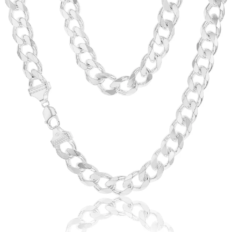 vintage cameo brooch jewelry Sterling Silver Curb 400 Gauge 60cm Chain