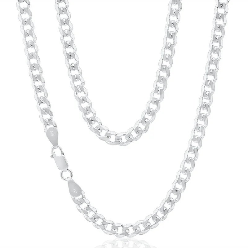 celestial crescent moon bracelet Sterling Silver Curb Heavy 150 Gauge 50cm Chain
