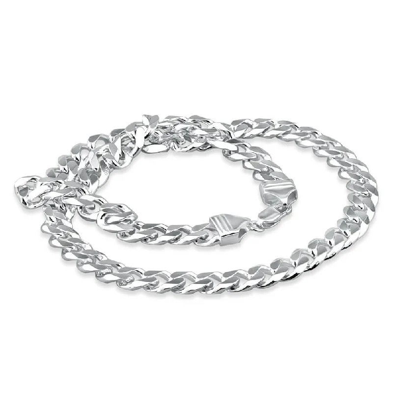 sapphire halo engagement ring Sterling Silver Diamond Cut 250 Gauge 50cm Curb Chain sapphire halo engagement ring Sterling Silver Diamond Cut 250 Gauge 50cm Curb Chain