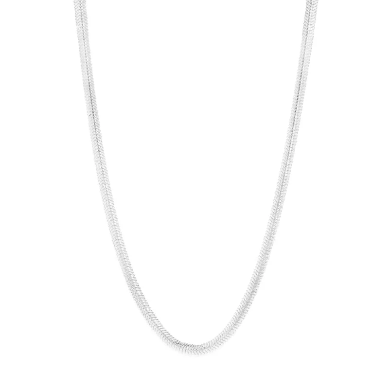 elegant aquamarine drop earrings Sterling Silver Oval Snake 37+5cm Chain
