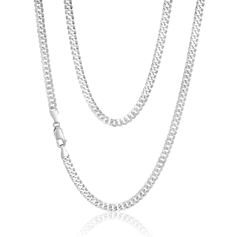 natural garnet gemstone ring Sterling Silver Rhodium Plated 55cm 90 Gauge Flat Curb Chain natural garnet gemstone ring Sterling Silver Rhodium Plated 55cm 90 Gauge Flat Curb Chain