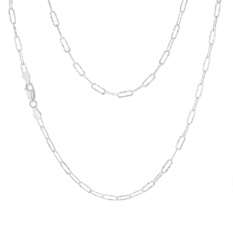 vintage lock and key necklace Sterling Silver Textured Paperclip 60 Gauge 45cm Chain vintage lock and key necklace Sterling Silver Textured Paperclip 60 Gauge 45cm Chain