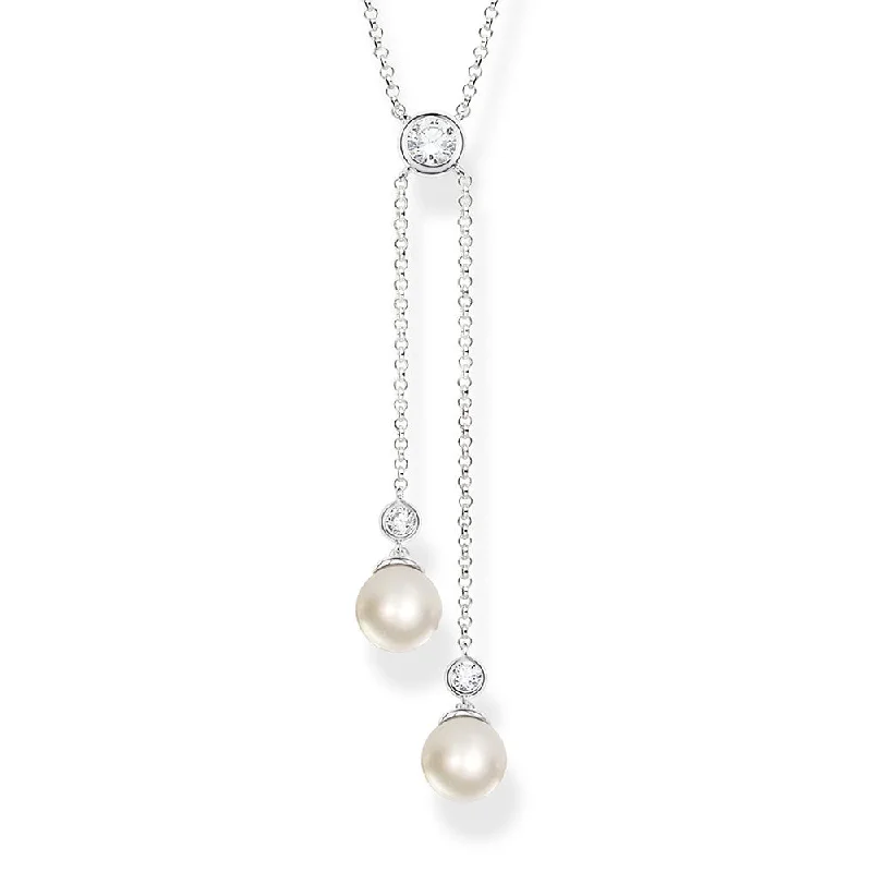 birthstone necklace for mom Sterling Silver Thomas Sabo Fresh Water Pearl nacklace birthstone necklace for mom Sterling Silver Thomas Sabo Fresh Water Pearl nacklace