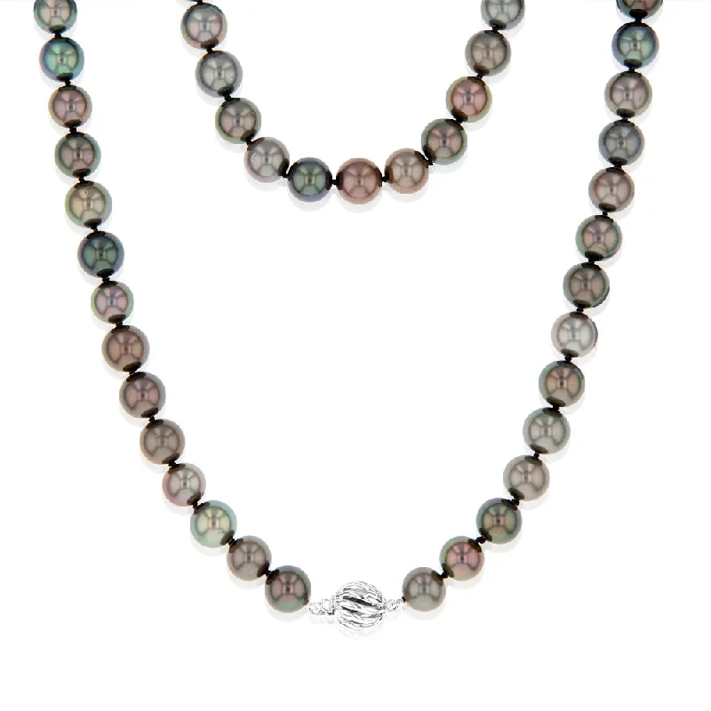 opal gemstone halo ring Tahitian 6-8mm Pearl Strand with 9ct White Gold Clasp