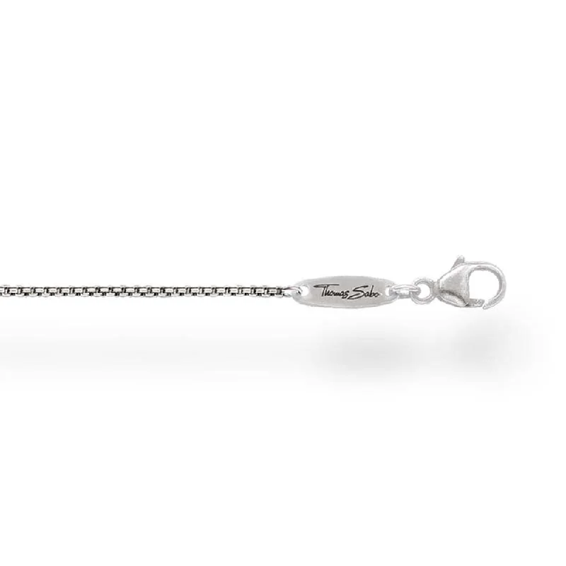 vintage filigree locket necklace Thomas Sabo Sterling Silver Oxidised Fine Link 60cm Chain