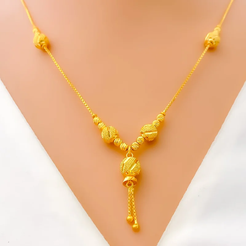 handcrafted raw crystal pendant Trendy Dynamic 22k Gold Necklace