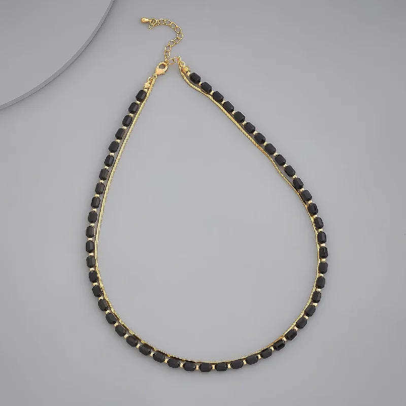 gold and turquoise statement ring Trendy Necklace 171424