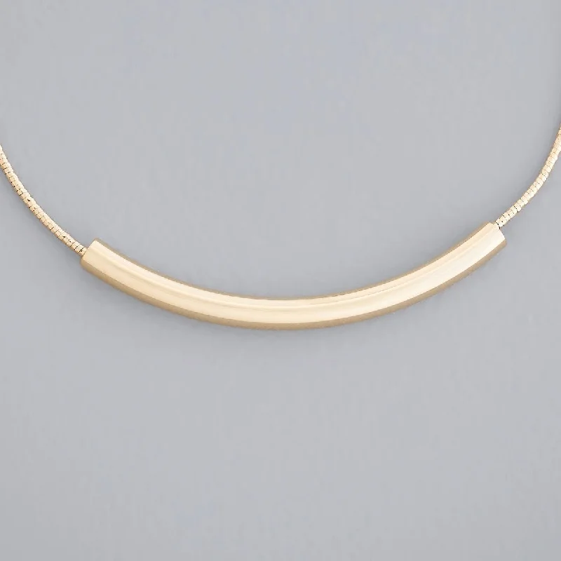simple gold hoop earrings Trendy Necklace 174501
