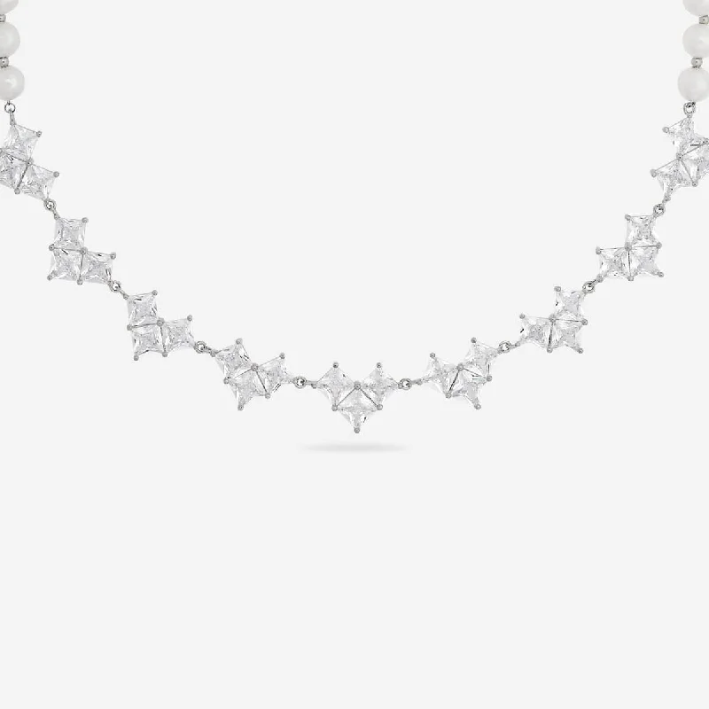 round cut diamond engagement ring Trendy Pearl Necklace 174528