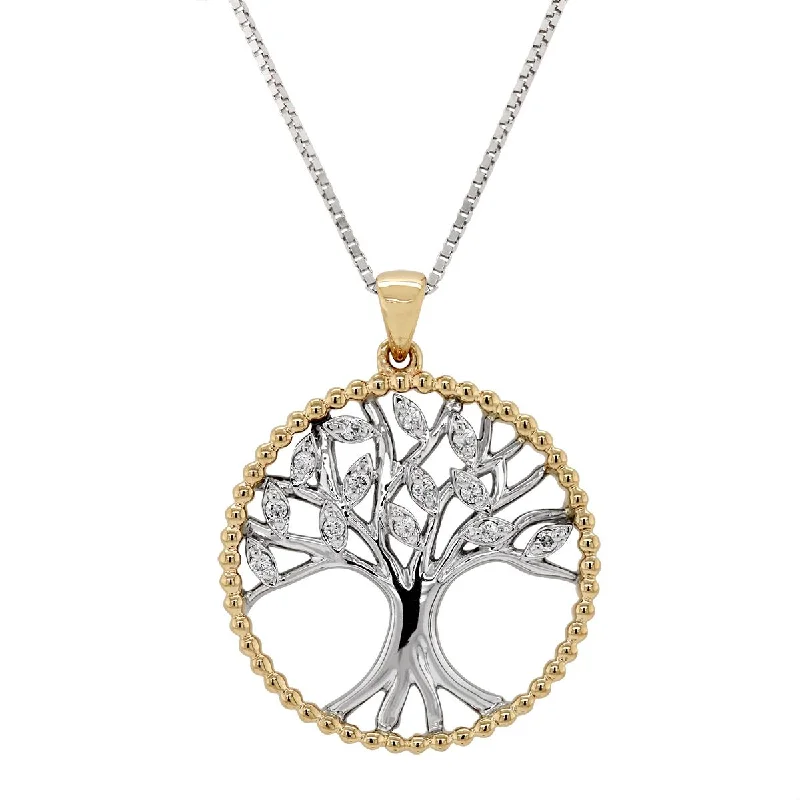 celestial galaxy planet earrings TWO-TONE GOLD TREE OF LIFE PENDANT NECKLACE WITH DIAMONDS, 1/10 CT TW celestial galaxy planet earrings TWO-TONE GOLD TREE OF LIFE PENDANT NECKLACE WITH DIAMONDS, 1/10 CT TW