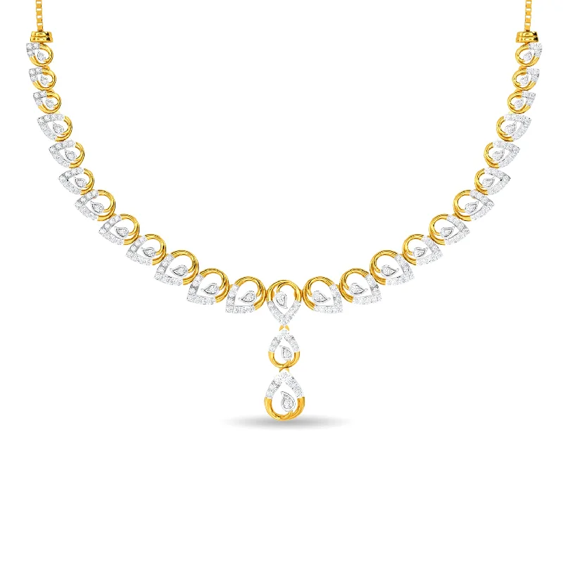 thin gold wedding band women Tyma Necklace