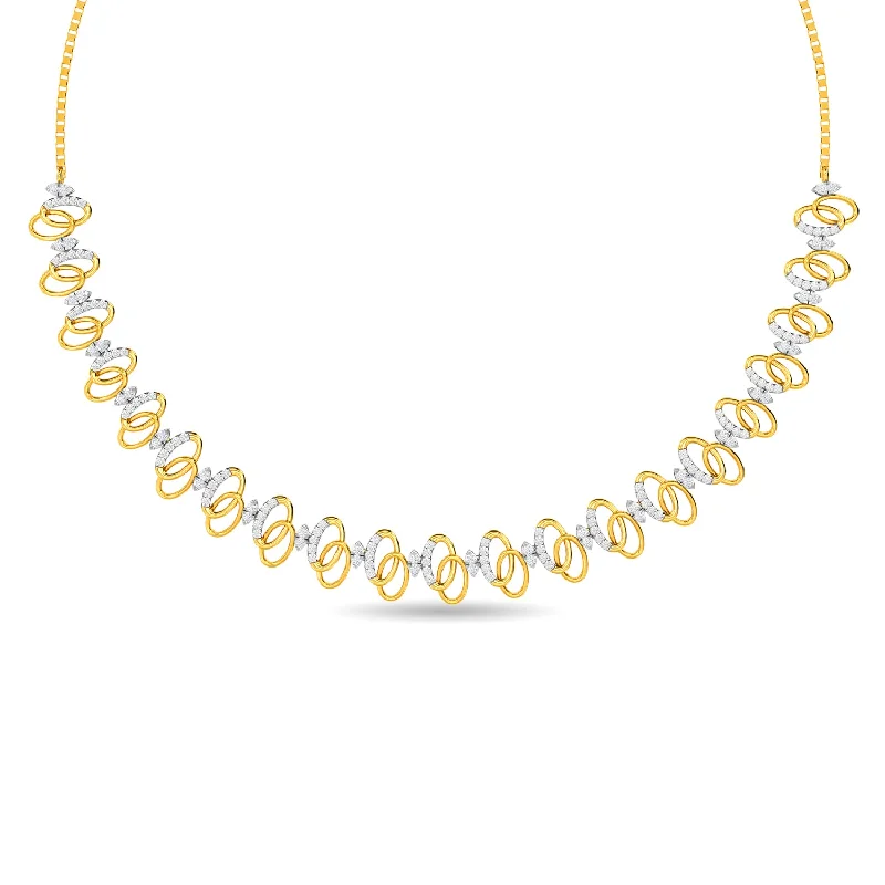 minimalist gold bracelet thin Tyrell Necklace