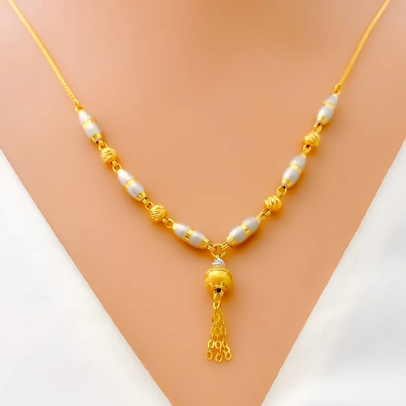 sterling silver toe ring set Unique Two-Tone 22k Gold Necklace