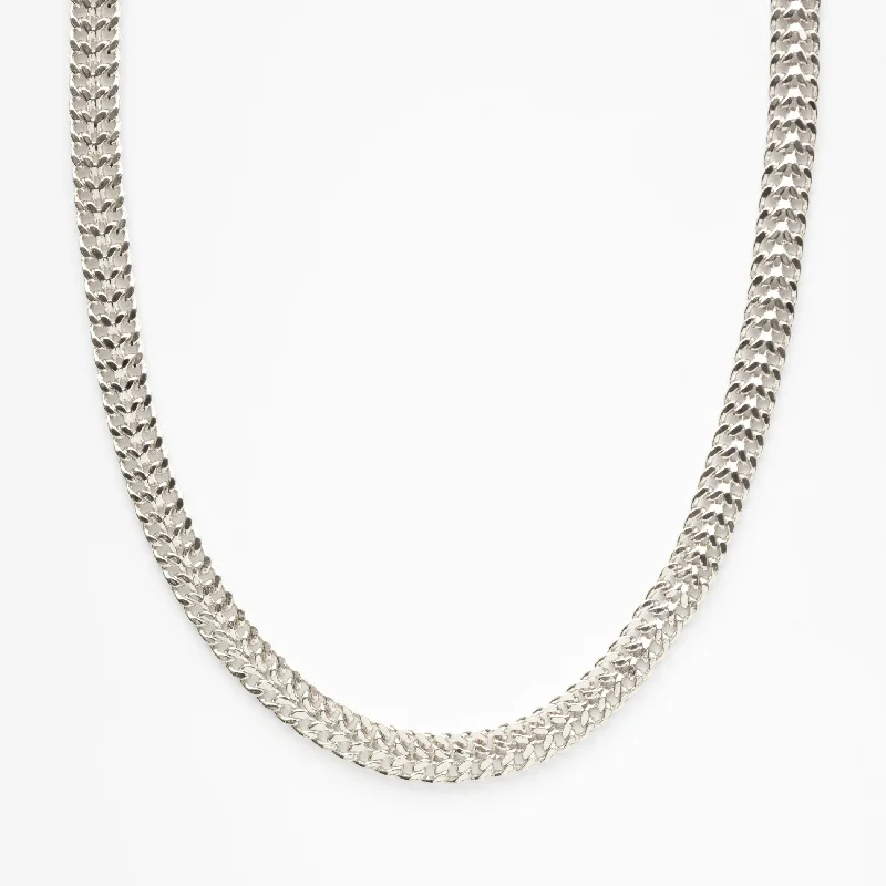 minimalist horseshoe necklace gold Wide Vintage Luxe Woven Chain