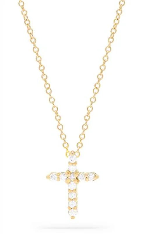 real diamond solitaire ring 14K Yellow Gold Diamond Cross Pendant