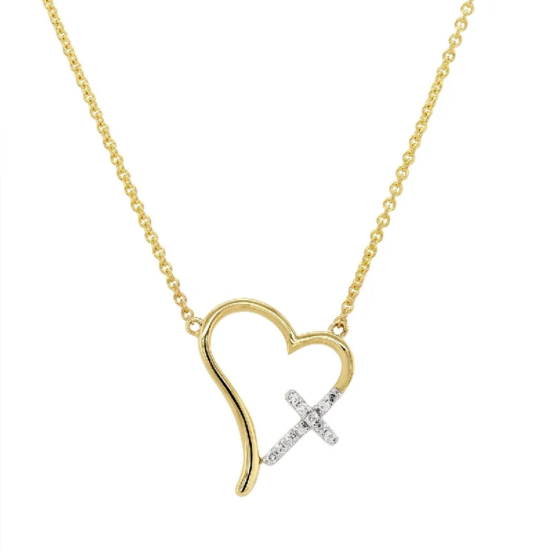 dainty sapphire stacking rings YELLOW GOLD HEART AND CROSS PENDANT NECKLACE WITH DIAMONDS, .05 CT TW dainty sapphire stacking rings YELLOW GOLD HEART AND CROSS PENDANT NECKLACE WITH DIAMONDS, .05 CT TW