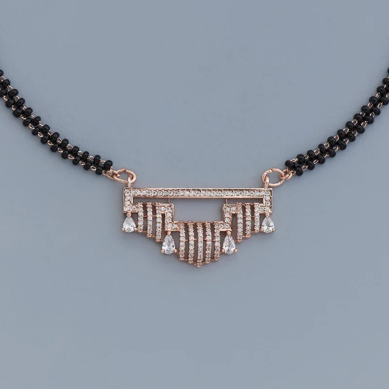 black and gold wedding band Zircon Mangalsutra 165613