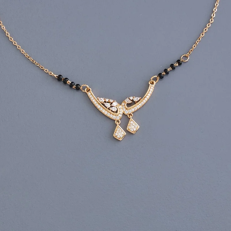 amethyst healing crystal necklace Zircon Mangalsutra 172985