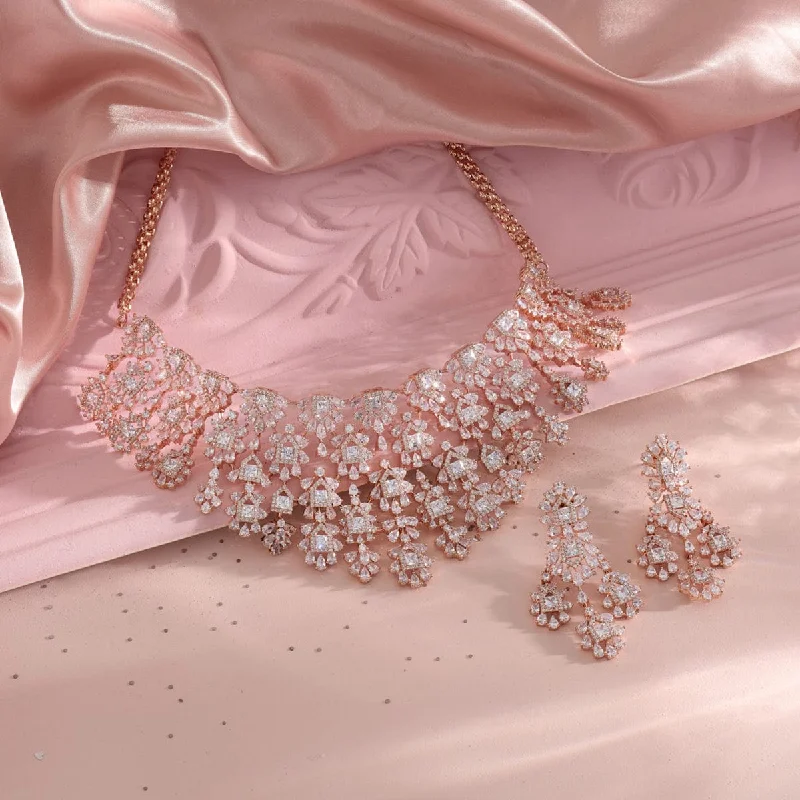 large vintage statement necklace Zircon Necklace 163778