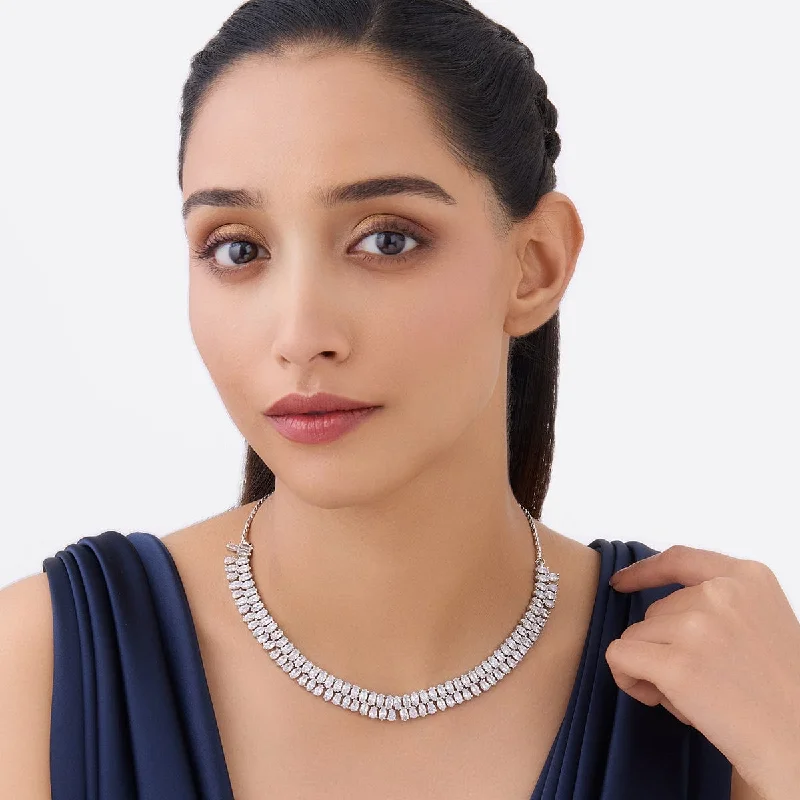 minimalist wedding band set Zircon Necklace 163794